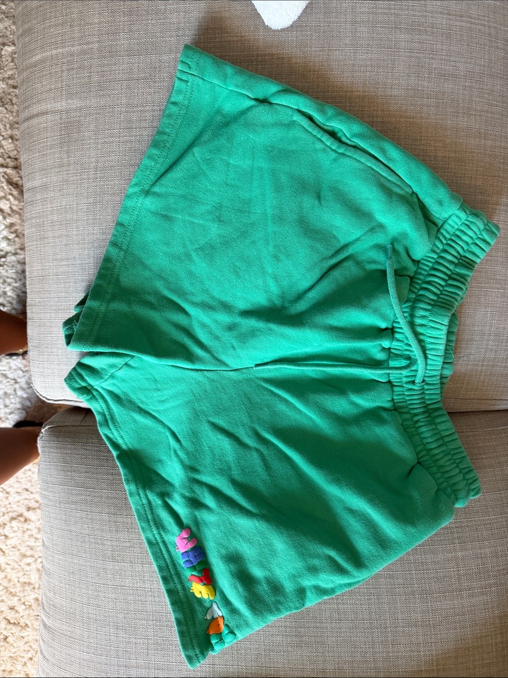 White Fox Boutique Green High Waist Shorts